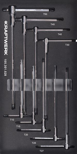 Kraftwerk BASIC LINE EVA poignée en T TX 9 pcs. Insert 20x40, 105.301.028