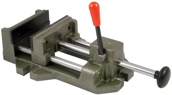 Etau à dégagement rapide ELMAG, QUICK GRIP, 6' / 150 mm, comprenant 1 mors prisme, portée 150 mm, 16092