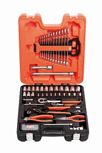 Jeu de clés à douille Bahco 1/4"+1/2", 81 pièces, S81MIX