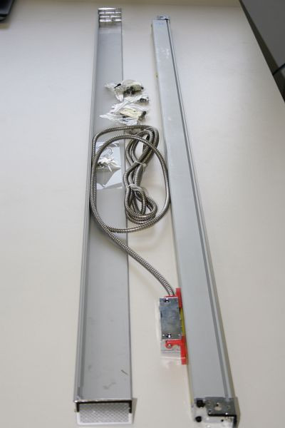 ELMAG bâton de mesure en verre modèle KA 600/1200 pour affichage numérique de position SINOIP53 course 1200mm, longueur d'installation 1370mm, 88842