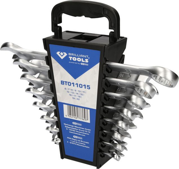 Jeu de clés mixtes Brilliant Tools, 15 pièces, BT011015