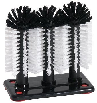 Brosses en verre Contacto 3x18 cm sur plaque plastique, 5888/218