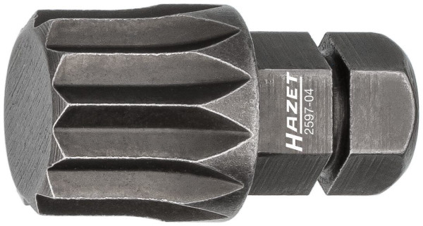 Embout Hazet, hexagonal plein 8 (5/16 pouce), profil interne à plusieurs dents XZN, M12, 2597-04