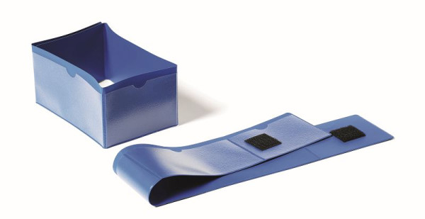 Rouleau de cerclage de pied de palette DURABLE 145x75mm, bleu, paquet de 50, 172407