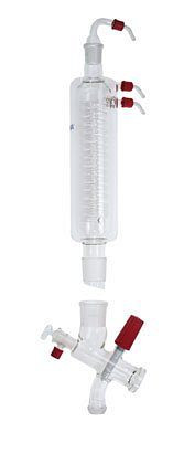 Condenseur vertical IKA avec collecteur et vanne d'arrêt pour distillation à reflux, 0003743000