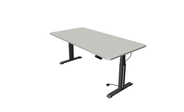Kerkmann Move Professional table assis/debout, L 2000 x P 1000 mm, réglable en hauteur électriquement de 640 à 1290 mm, gris clair, 10070911