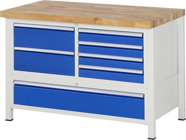 Etabli RAU série 8000 - modèle 8931, L1250 x P700 x H840-1040 mm, 13-8931A2-127B4H.11
