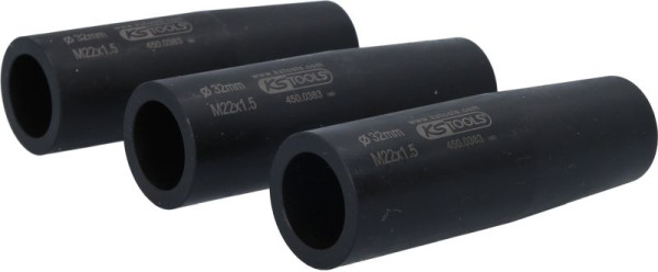 Jeu de centrage de boulons de roue et de douilles de protection KS Tools, M22x1,5, Ø32,0 mm, 450.0376
