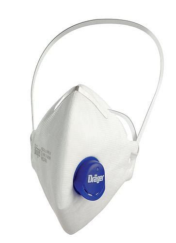 Demi-masque filtrant contre les particules Dräger X-plore 1730 V avec valve, FFP3, NR, UE : 10 pièces, 180-082