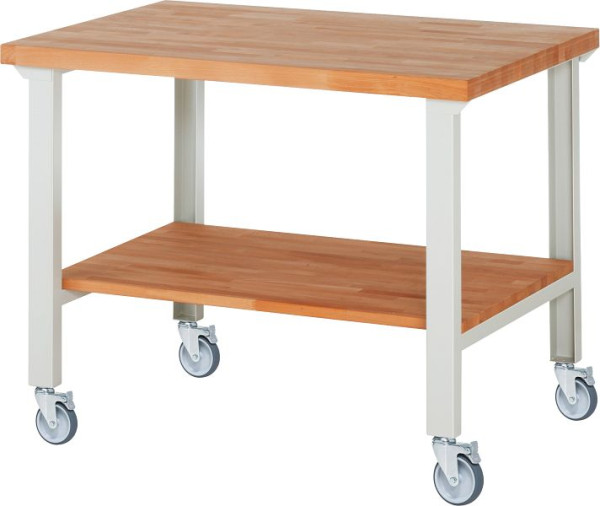 Etabli mobile RAU 7000-7, 1250x900x1000mm, 4 roulettes pivotantes, 05-7000-7-129B4S4.12