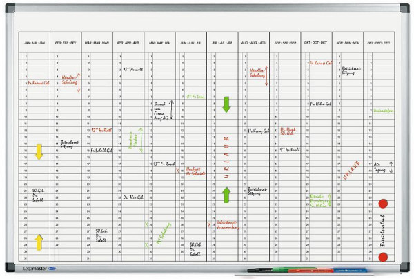 Agenda annuel Legamaster PREMIUM vertical 60x90cm, 7-412000