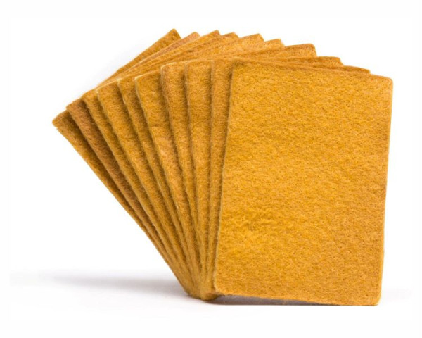 ELMAG feutre marron pour polissage 40x60x2mm (10 pièces), 58583
