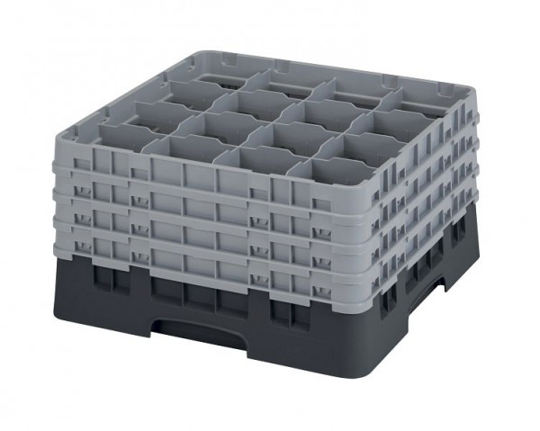 Panier de lavage Cambro 16 compartiments Camrack® Hauteur: 23 cm Noir, SU: 2 pièces, 16S900110