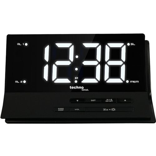 Réveil radio-piloté Technoline, dimensions : 174 x 76 x 102 mm, WT 482