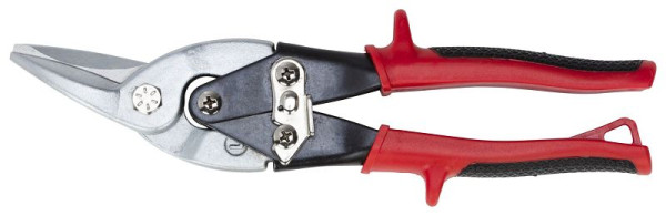 Ciseaux idéaux rouges GEDORE, longueur 245 mm à droite avec transmission à levier, 3301741