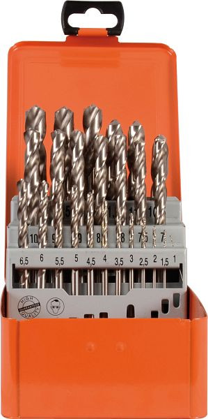 Mallette de forage Projahn HSS-G 25 pièces 1-13 / 0,5 mm TURBO, 60374