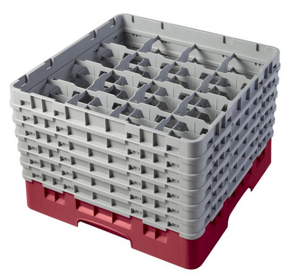 Panier de lavage Cambro 16 compartiments canneberges Camrack, lot de 2, 16S1114416