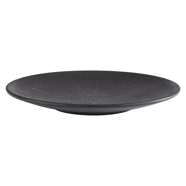 Assiette APS -NERO-, Ø 26 cm, hauteur: 3 cm, mélamine, noir, 85064