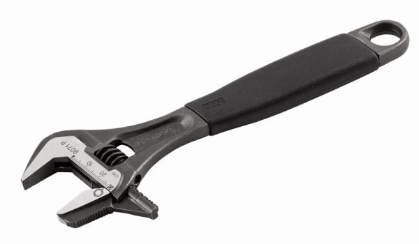 Clé à molette Bahco 6", bleuie, largeur d'ouverture maximale 21 mm, mâchoire réglable, 9070 P