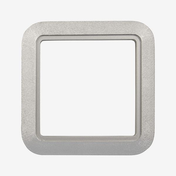 Cache-cadre HKW pour prise d'aspiration EURO-STYLE, argent, 030184