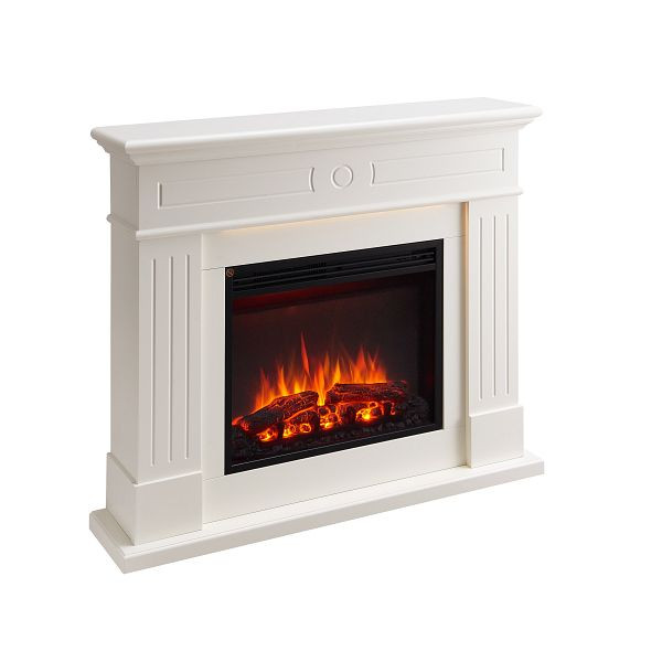 Cheminée électrique RICHEN Leandros, 2000 W, blanche, EF321A-MT321A-W