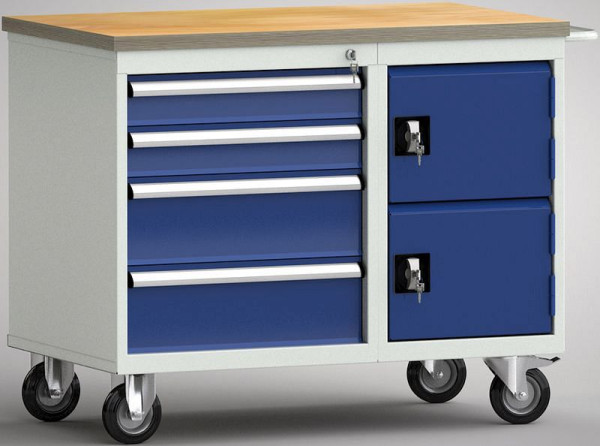 Etabli KLW - 1000 x 620 x 830 mm L x P x H, WS826N-1000M20-E7020