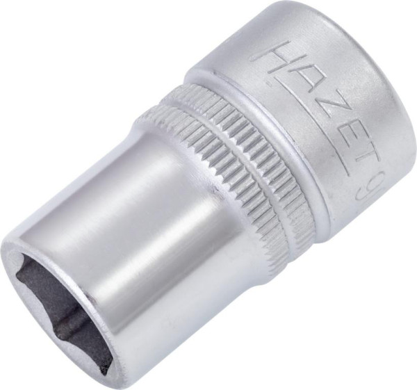 Douille Hazet, hexagonale, carrée creuse 12,5 mm (1/2"), 13 mm, moletée, 900-13