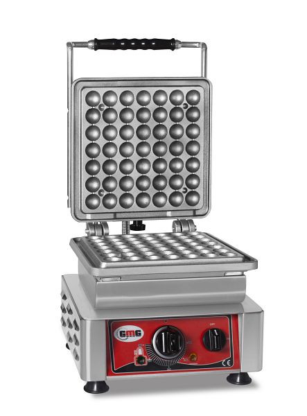 Gaufrier GMG Lokmia-S, 1x (Ø49 x 3 cm x 1,4 cm/2,8 cm), plaque de cuisson interchangeable très facile à monter, 50° à 300°C, facile à nettoyer, WE-07S