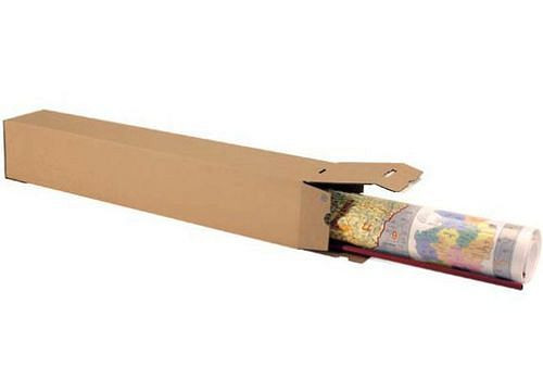 DENIOS Quattropack Premium, carton pliable 1 paroi, 105 x 105 x 430 mm, pour format A2, qualité 1.30B, lot de 10, 299478