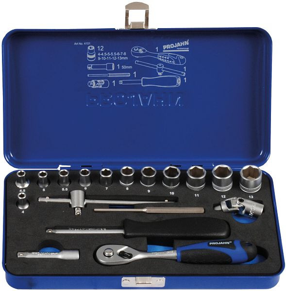 Jeu de clés à douilles 1/4 "Projahn Xi-on 18 pièces, 4101