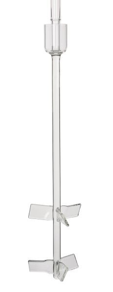 Arbre d'agitation Rettberg KPG, WG 16, longueur 600 mm, pour récipients de réaction de 10000 ml, pale d'agitation à hélice double, 107040011