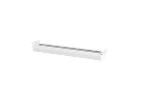 Plateau de câbles Hammerbacher pliable pour table 120 blanc, VKC12/W