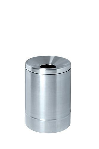 Corbeille à papier auto-extinguible DENIOS, 15 litres, inox, 172-144
