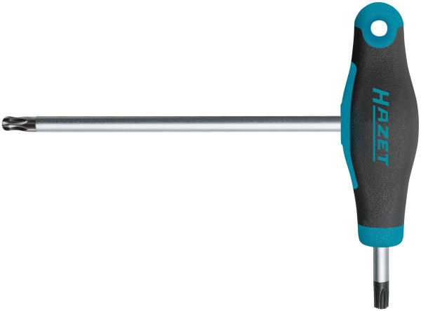 Tournevis Hazet, avec poignée en T, profil TORX®, T25, lame hexagonale, avec pointe sphérique, 829KKT-T25