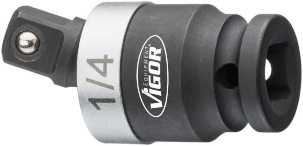 Pièce de joint pour clé à chocs VIGOR, carré creux 6,3 mm (1/4"), carré plein 6,3 mm (1/4"), V5505-1/4
