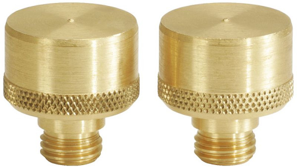 KS Tools jeu de fixations pour tournevis en laiton, 2 pièces, diamètre 10 mm, 156.0457