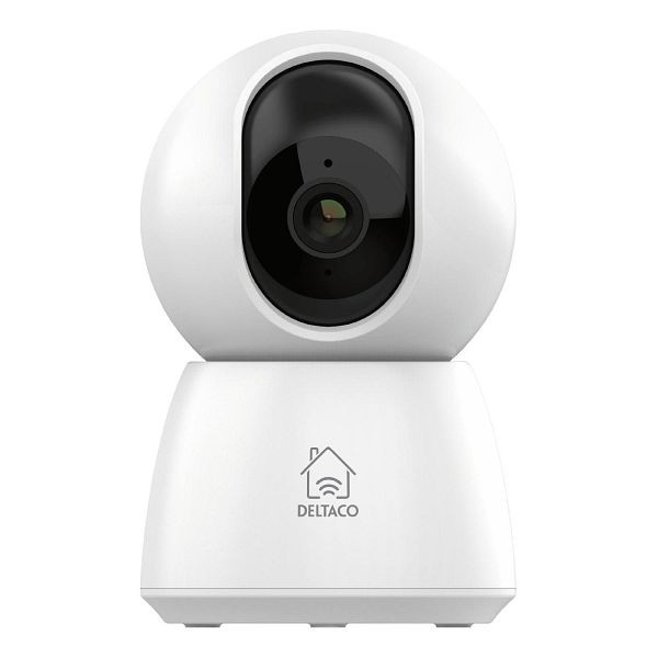 Caméra WLAN DELTACO SMART HOME, fonction vision nocturne, interphone, WiFi, système TUYA, SH-IPC06