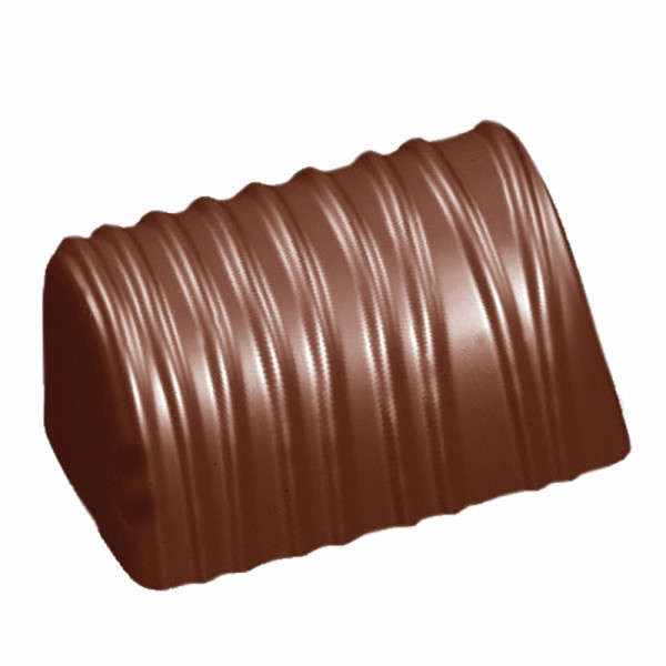 Moule à chocolat Schneider - hêtre rayé, 275 x 175 x 24 mm / 34,52 x 25,71 x 17,07 mm, 14 g, 4 x 8 pièces, 422432