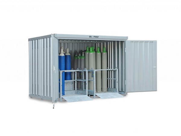 Chargeur à gaz SÄBU SAFE 366 LIF, galvanisé, assemblé, sans socle, 3050 x 2170 x 2250 mm