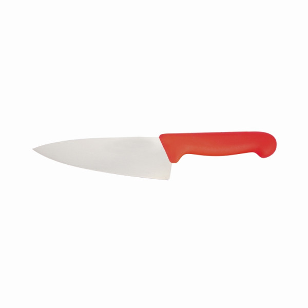 Couteau de chef Schneider, taille : 16 cm, manche rouge, 260804