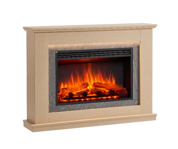 Cheminée électrique BALDERIA Alexios, 2000 W, marron clair, EF379A-MT379C-NO
