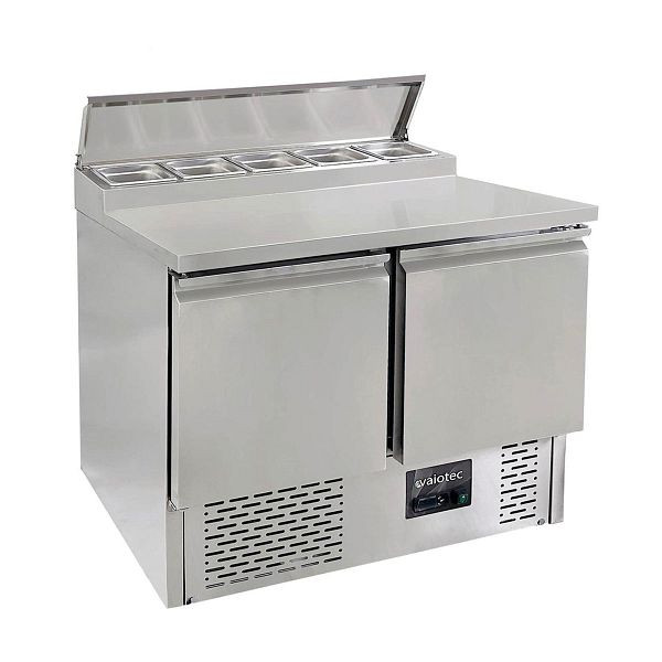 Table de préparation Vaiotec EASYLINE Mini 700 / 2 parties pour 5x GN 1/6, 90x70x97 cm, 10582