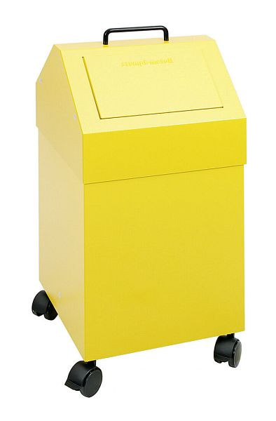 tri des déchets contondants 45, mobile, RAL 1003/1003, 45 litres, 630-045-2-0-103