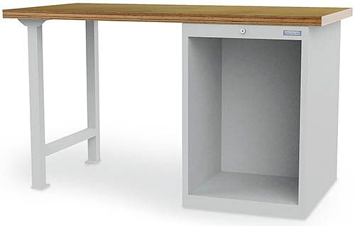 Établi en rangée Bedrunka+Hirth, R 18-24, dimensions en mm (LxPxH) : 1500 x 750 x 859, serrure à cylindre avec verrouillage centralisé, 03.15.580.001