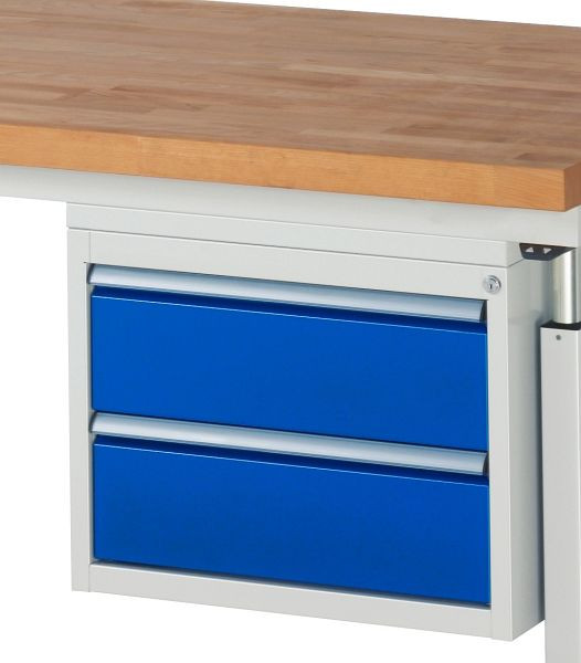 Conteneur de sous-structure RAU adaltus, L580xP650xH440mm, 2x tiroirs à extension totale, 18-L2.0A.11