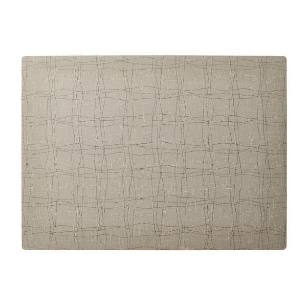 Sets de table APS, 45 x 33 cm, silicone, beige foncé, lot de 24, 60584