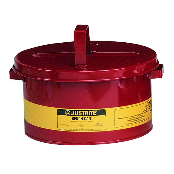 Boîtes de banc de sécurité Justrite 1007, 29,2 cm x 14,9 cm, rouge, JUT10575RD
