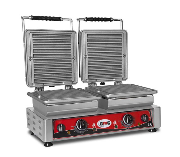 Gaufrier GMG Churo, 2x (10x 21cm x 2cm x 1cm/2cm), plaque de cuisson interchangeable, très facile à monter, 50° à 300°C, facile à nettoyer, WE-28