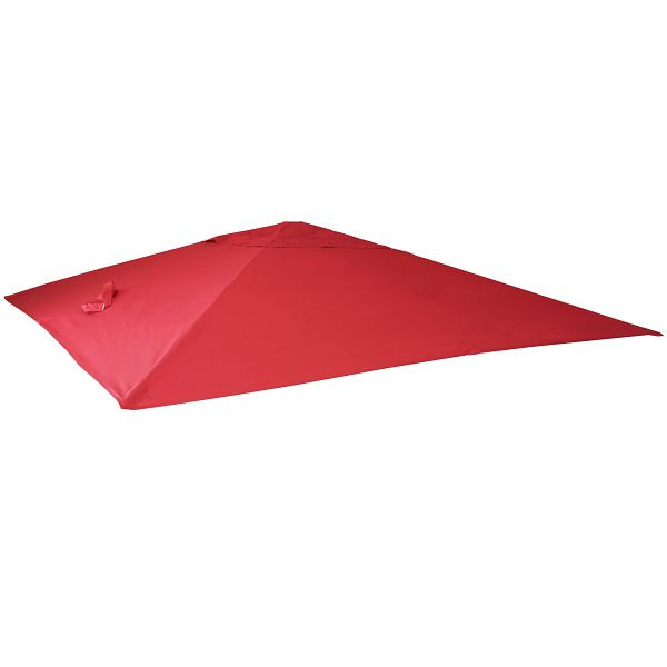 Housse de rechange Mendler pour parasol de luxe HWC-A96, housse de rechange pour parasol, 3x3m (Ø4,24m) polyester 2,7kg, rouge, 153436