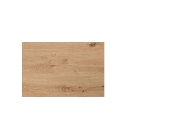 Plateau de table Hammerbacher KP12, 120 x 80 cm, plateau : chêne noueux, épaisseur 25 mm, avec système de perçage pour pieds de support, VKP12/R